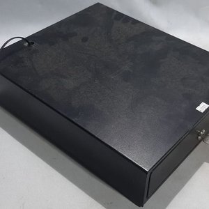 Cajón Cobrador Metálico Negro con Llave y Divisiones - imagen 1