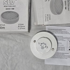 Lámparas LED SLV GX53 9W Fabricación Alemana - imagen 3
