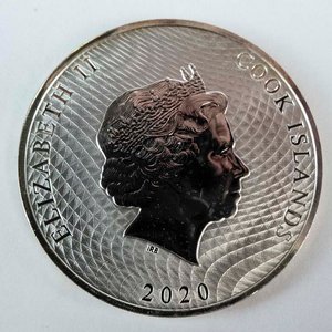 Lote siguiente: Moneda de Plata 1 Oz Islas Cook 1 Dólar 2020 - Fine Silver .999