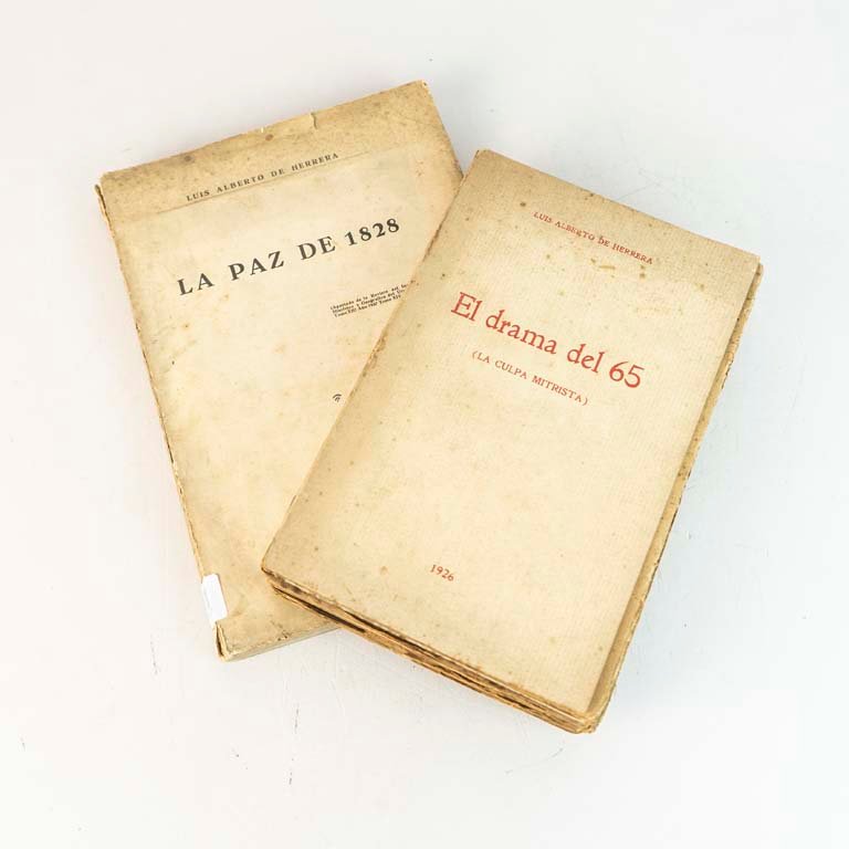2 Libros de Luis Alberto De Herrera: "El Drama del 65" y "La Paz de 1828"