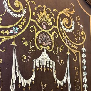 Chiffonier Francés Estilo Napoleón III Madera Laqueada Negra con Aplicaciones - imagen 5