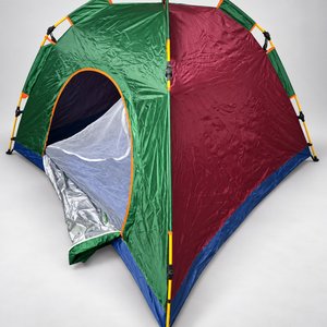 Carpa Igloo Autoarmable Verde/Roja para 4/5 Personas - imagen 2
