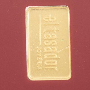 Lingote de Oro Puro 1g "El Tasador" Industria Argentina - imagen 2
