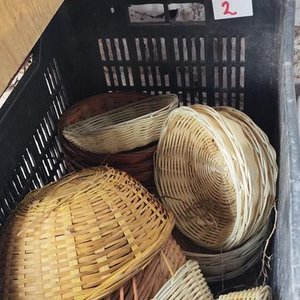 Lote siguiente: Lote de Paneras de Mimbre Variadas