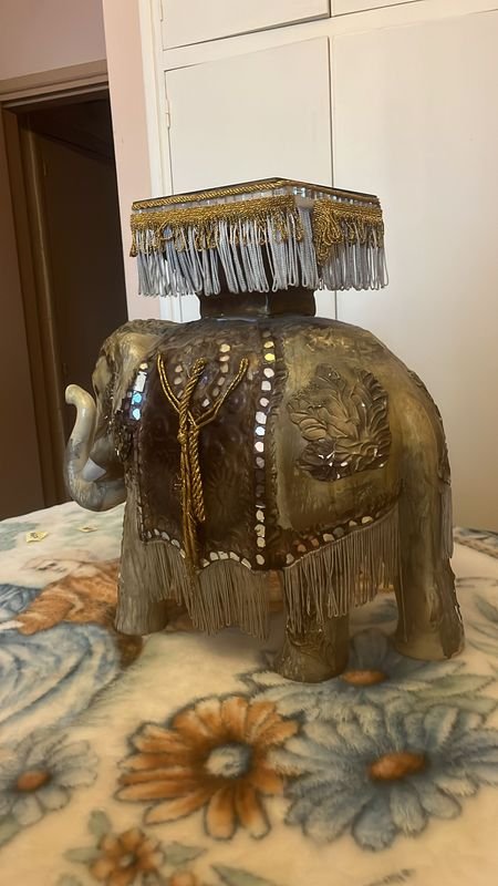 Pedestal de elefante decorativo - imagen 5