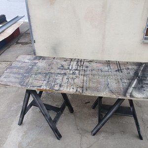 Juego de 2 Caballetes de Madera con Tapa para Mesa de Trabajo - imagen 2