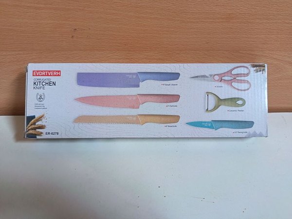 Set de Cuchillos de Cocina Corrugados EVDRTVRERH ER-0278 - imagen 1