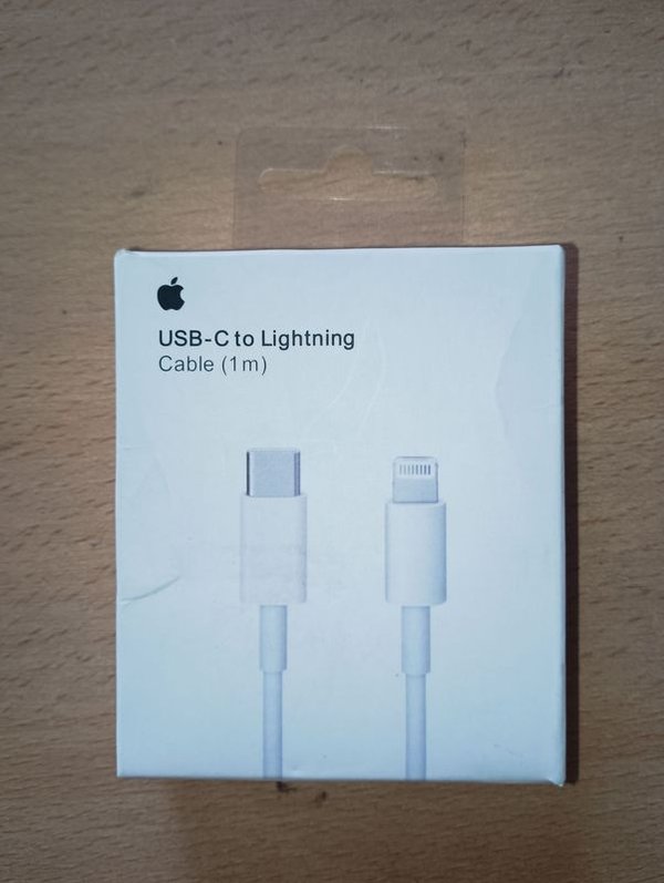 Cable original Iphone - USB a luz 1 m