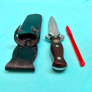 Cuchillo Daga de Bota "Combat Knife" Vintage Réplica clásica de época inspirada en el icónico diseño Western W77. - imagen 3