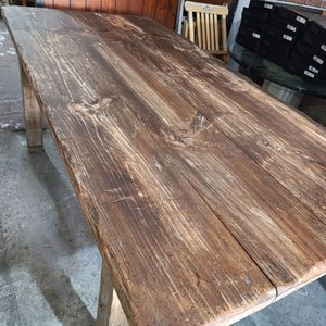 Mesa Rústica de Madera de Pino Maciza - 1.90m - imagen 2