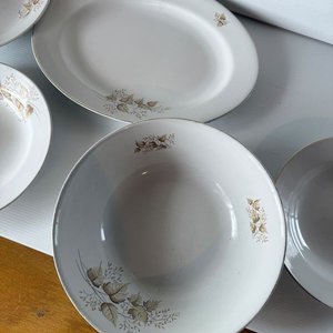 Juego de Vajilla Olmos Incompleto: 6 Platos Llanos, 3 Hondos, 1 Fuente y 1 Ensaladera - imagen 7