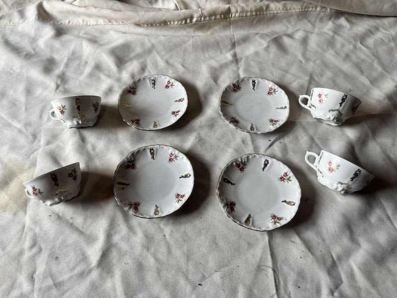 Tazas de café Bavaria, set de 4 piezas, excelente condición - imagen 3