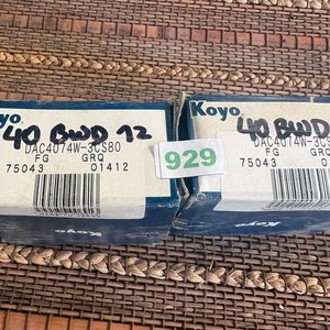 Juego de 2 rulemanes de rueda Koyo - imagen 5