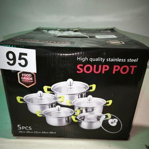 Lote anterior: Set de 5 Ollas de Acero Inoxidable con Tapas de Vidrio