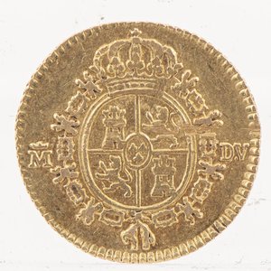 Moneda de Oro Española Medio Escudo Año 1786 - 1.8g - imagen 2
