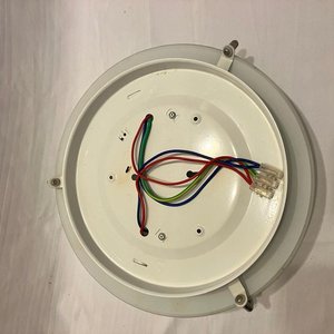 Plafón circular de techo con difusor de vidrio esmerilado satinado - imagen 3