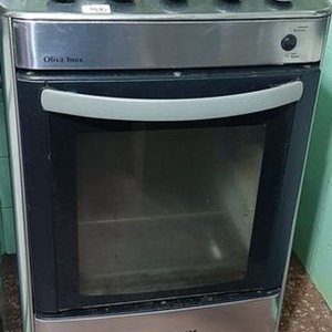 Cocina a Gas Bronx Oliva Inox 4 Hornallas con Encendido Eléctrico y Válvula - imagen 1