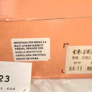 Zapatillas Deportivas Rosadas y Azul Marino en Eco Cuero, Talle 40 - imagen 6