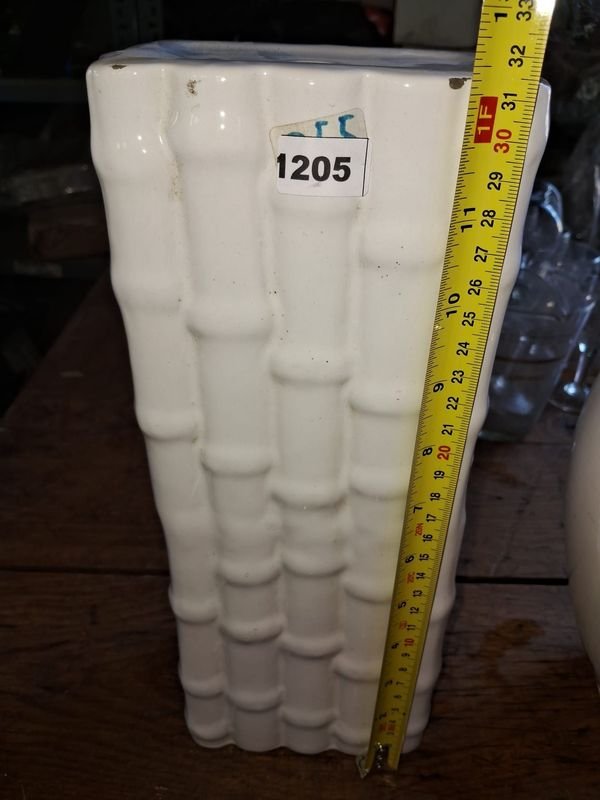 Base de lámpara de cerámica blanca - imagen 2