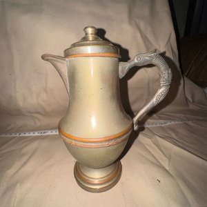 Antigua Lechera/Jarra de Servicio en Metal Plateado, Circa 1900 - imagen 2