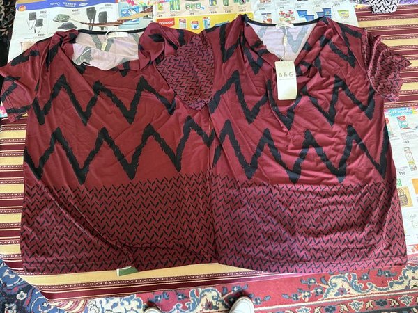 Blusa B&G Talle M/L con Diseño Zigzag