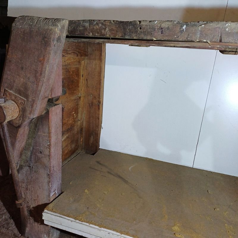 Bancos de carpintero en madera, en mal estado - imagen 9