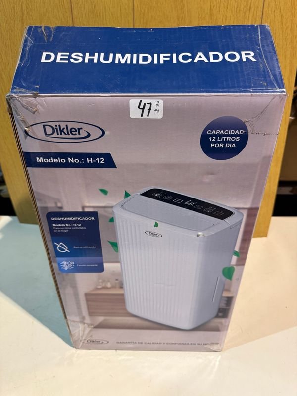 Deshumidificador Dikler Modelo H-12 Nuevo en Caja