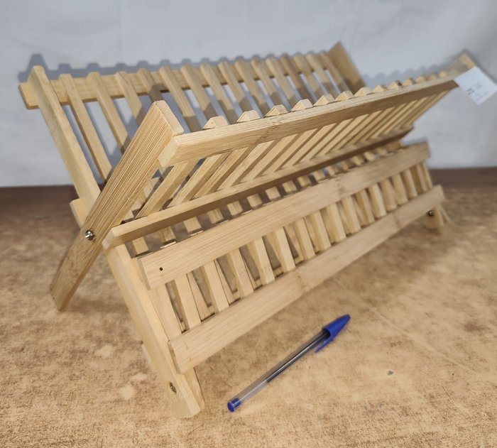 Organizador de platos en madera, nuevo y plegable - imagen 2