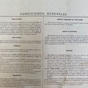 Póliza de Vida Banco de Seguros del Estado - Año 1919, Firmada - imagen 8