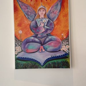 Lote anterior: Reproducción de Ángel de la Flor sobre Tela 50x70 cm