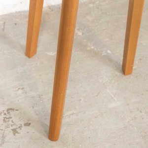 Lámpara de Pie Trípode con Patas de Madera y Pantalla Blanca - imagen 3