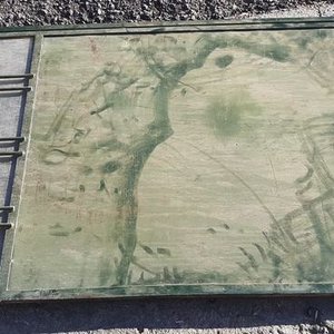 Hoja de Portón de Hierro y Chapa con Vidrio Angosto - imagen 2