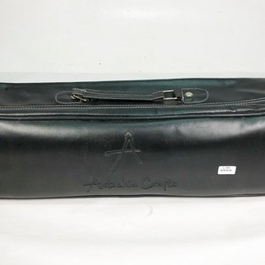 Estuche de Cuero con Cuatro Soportes de Ficha Tallados en Madera - imagen 3