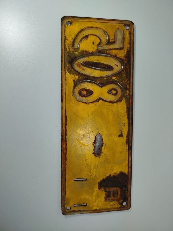Matrícula de chapa antigua y escasa - imagen 4