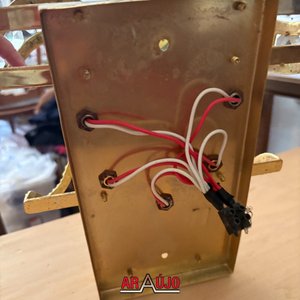 Aplique de Pared Dorado con Cristales para Restaurar - imagen 3