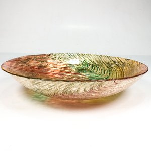 Centro Decorativo Hialino Multicolor Vidrio Soplado 29 x 7 cm - imagen 3