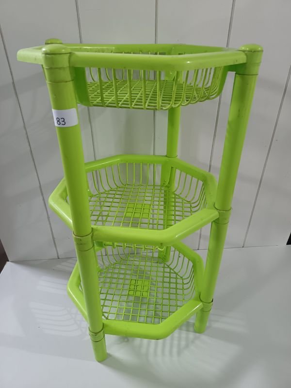 Repisa Plástica Verde de 3 Niveles