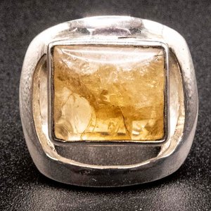 Anillo de Plata 950 con Citrino - imagen 1
