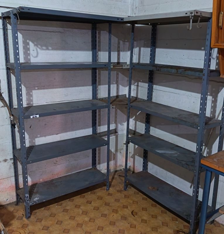 Dos Estanterías Metálicas de 5 Niveles