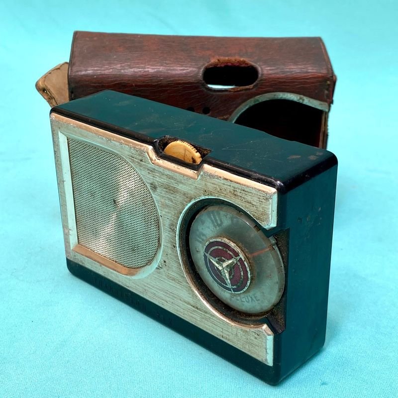 Antigua radio Spica con su estuche original - imagen 4