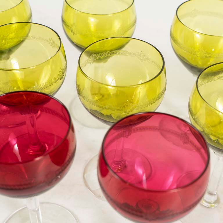 Copas cristal color con guarda para vino - imagen 2