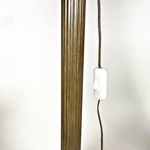 Par de Lámparas de Pie Clásicas: Bronce y Mármol con Pantallas Negras - imagen 4