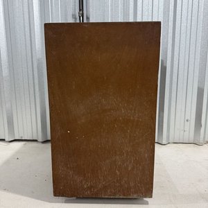 Mueble Auxiliar de Madera con Ruedas y Dos Estantes - imagen 2