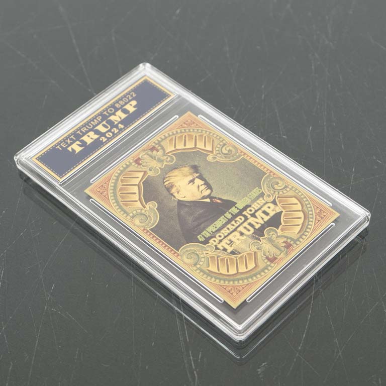 Lote siguiente: Tarjeta de Donald Trump - Medidas: 8x14cm