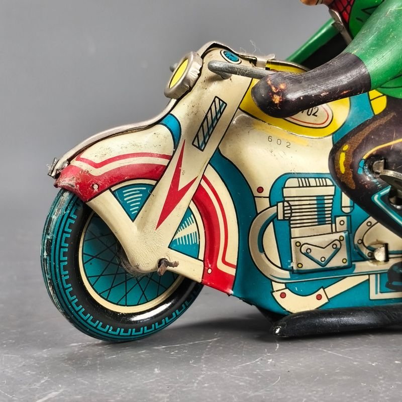 Motocicleta Vintage MS 702 en Chapa a Doble Cuerda - imagen 5