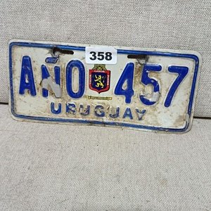 Lote anterior: Chapa Matrícula Uruguaya "Año 457"