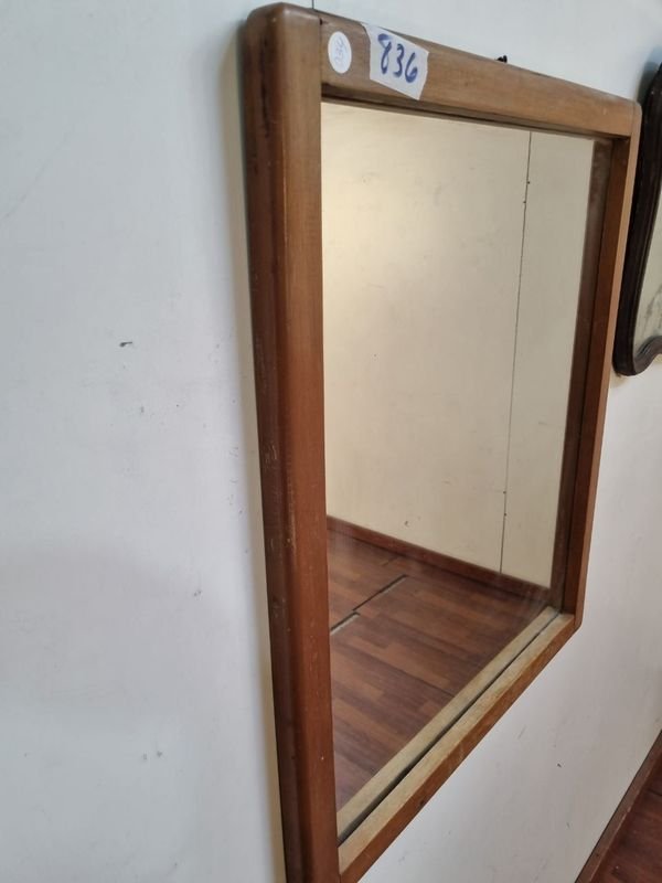 Espejo antiguo con marco de madera - imagen 7