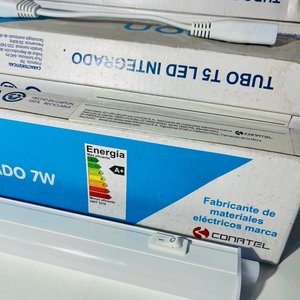 11 Tubos LED Integrados T5 7W Luz Cálida Vivion - imagen 1
