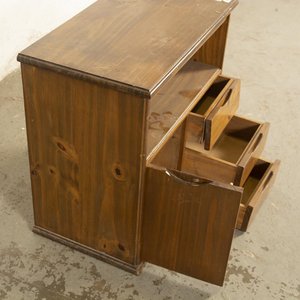 Mueble de Pino con Puerta, Cajones y Estante - 67x40x65 cm - imagen 3