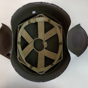 Casco Americano M3 Anti Flak Segunda Guerra Mundial - Excelente Estado - imagen 5